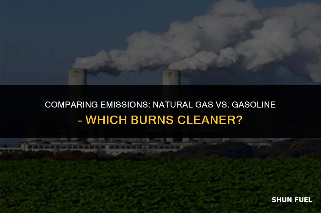 does natural gas pollute less than gasoline