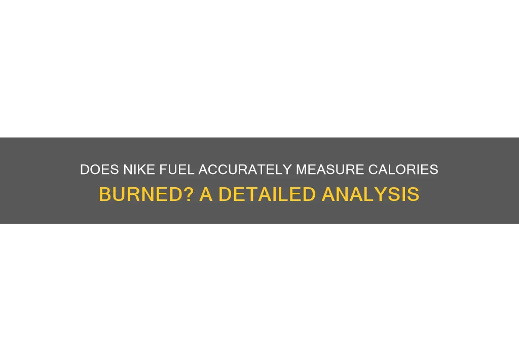 does nike fuel measure calories