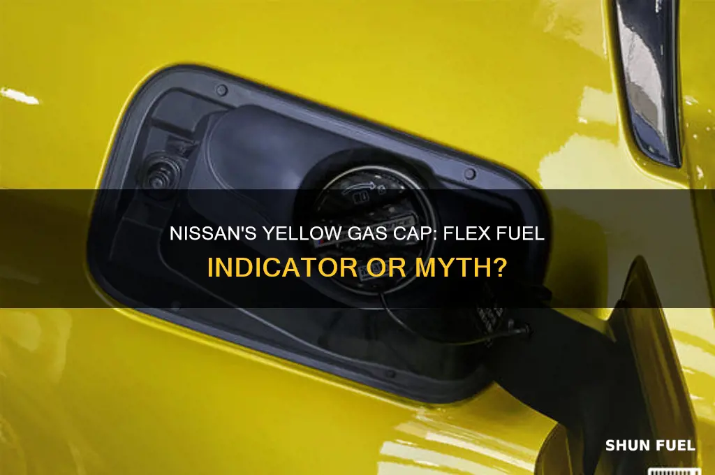 does nissan use yellow gas caps for flex fuel vehicles