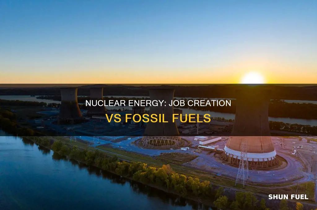 does nuclear energy provides more jobs than fossil fuels