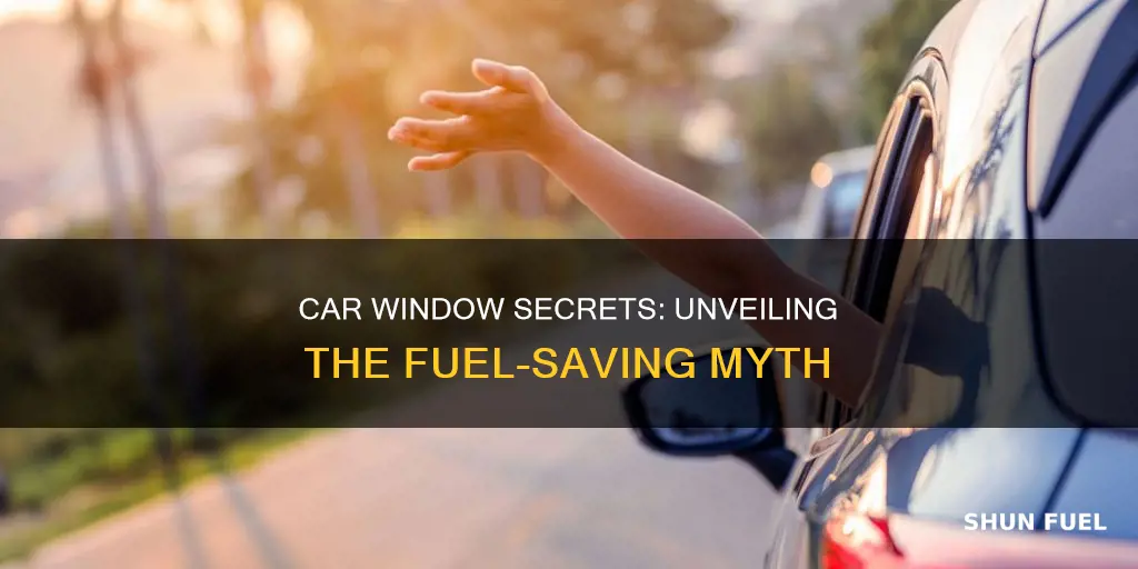 does opening car windows increase fuel consumption