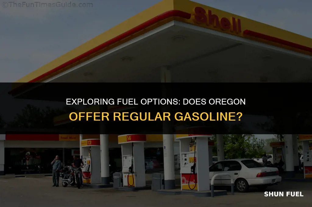 does oregon have regular gasoline