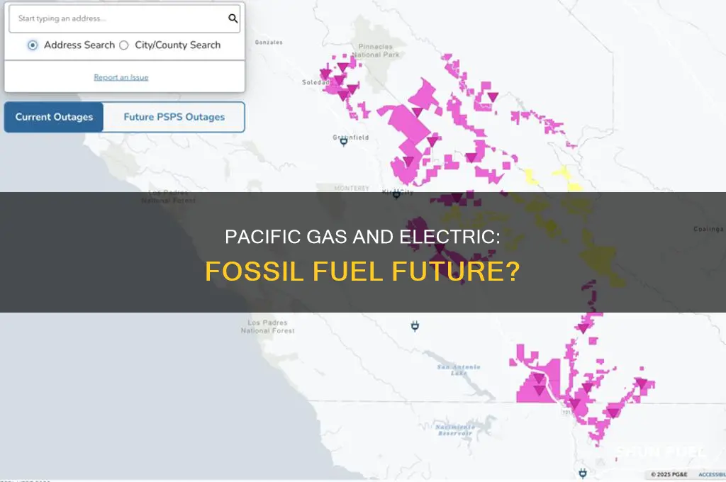 does pacific gas and electric use fossil fuels