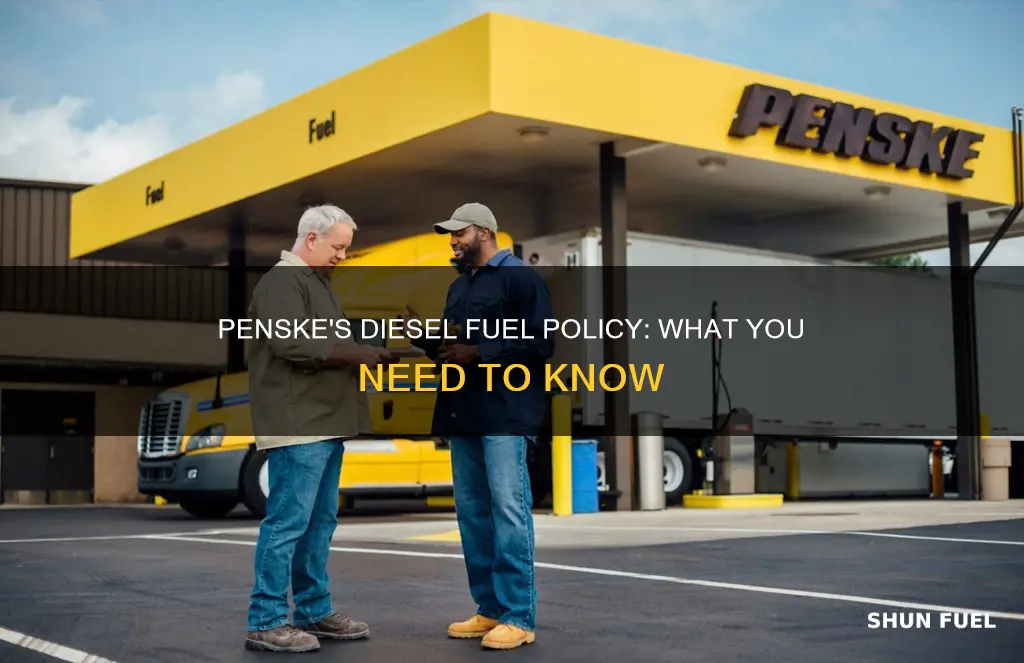 does penske take diesel fuel