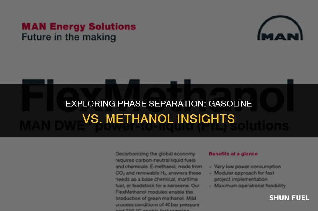 does phase separation in gasoline also happen with methanol