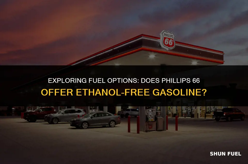 does phillips 66 sell ethonal free gasoline