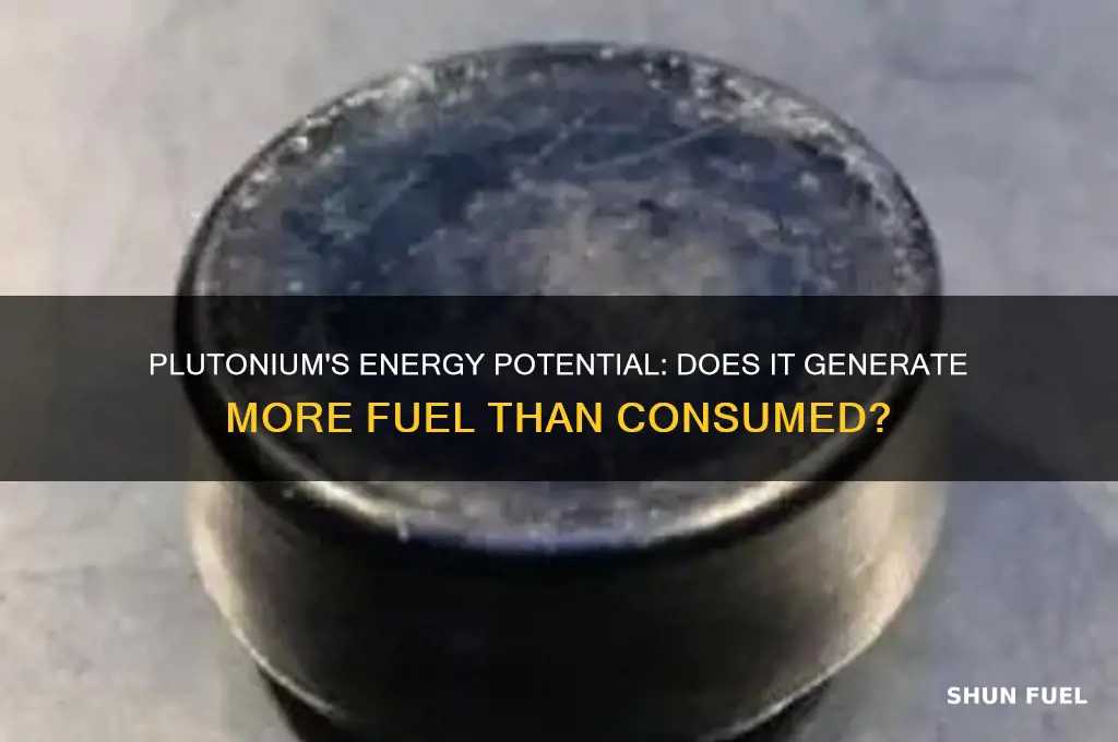 does plutonium create more fuel than it uses