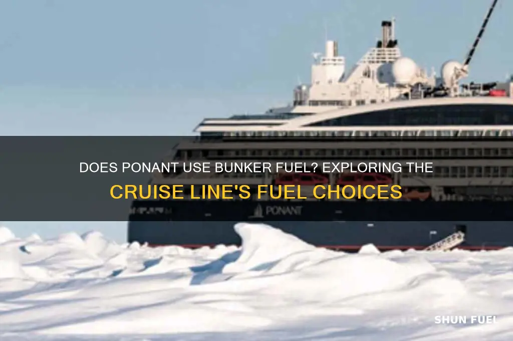 does ponant use bunker fuel