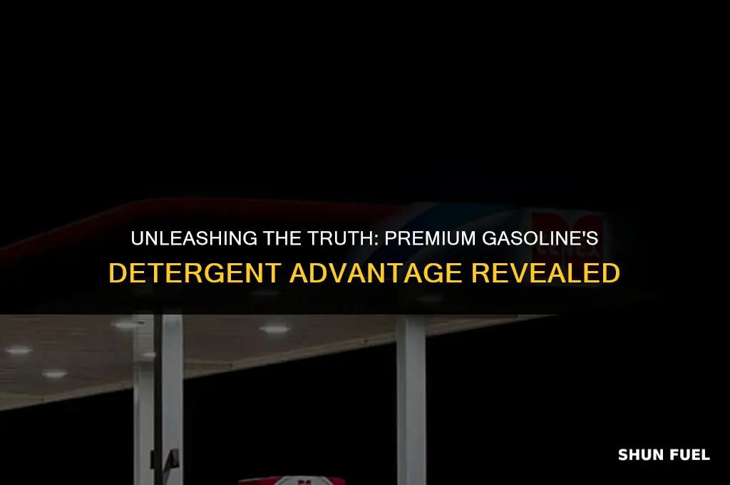does premium gas have more detergents than regular gasoline