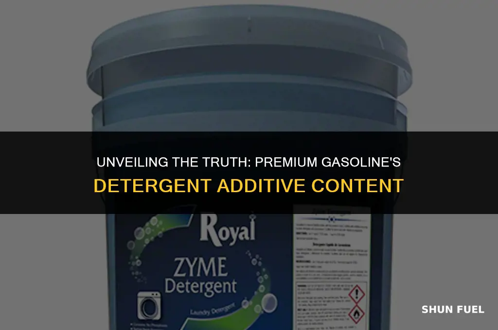 does premium gasoline contain more detergent additives