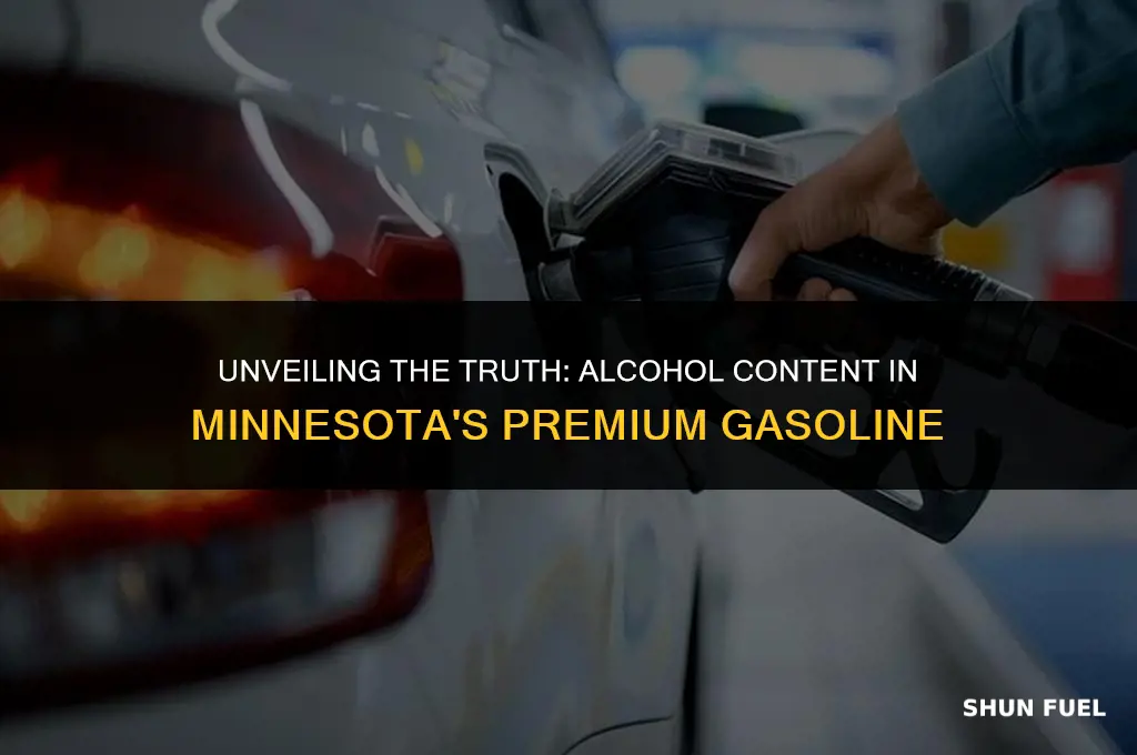 does premium gasoline in minnesota contain alcohol