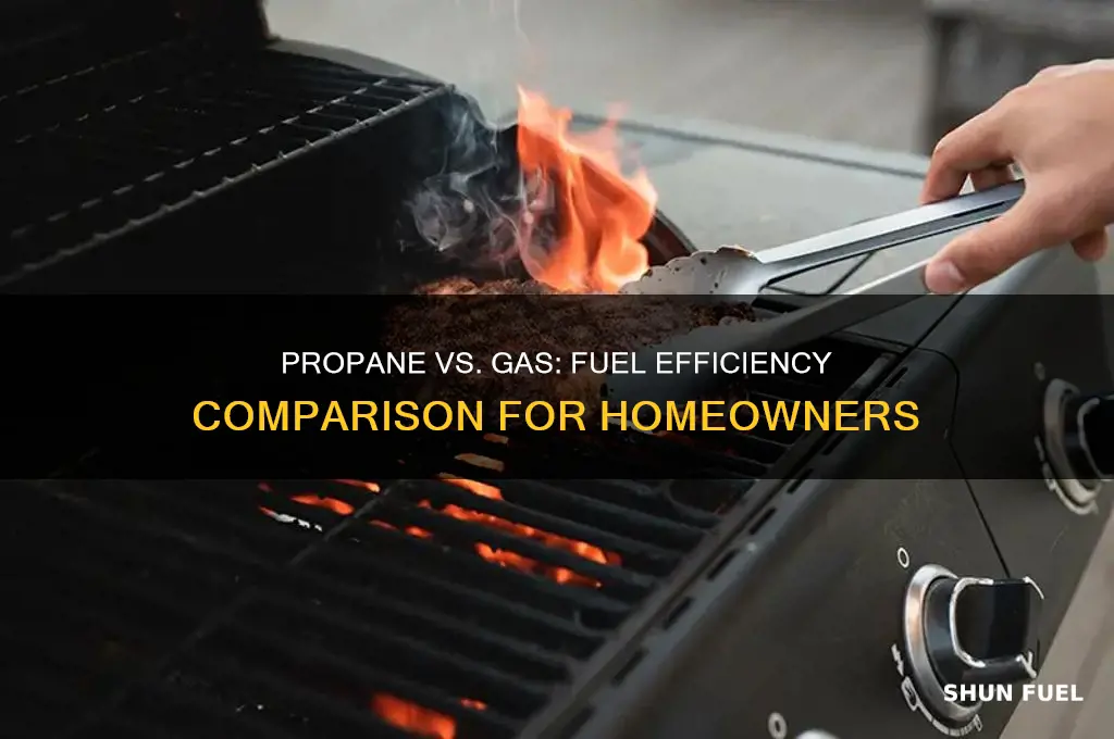 does propane and gas use same amount of fuel