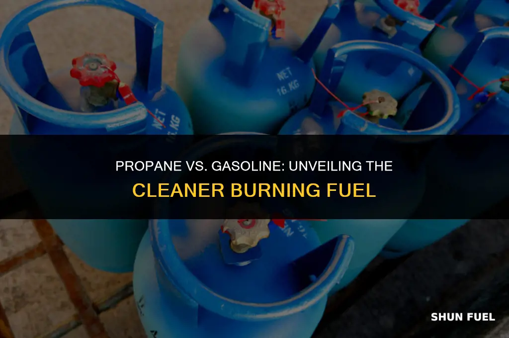 does propane burn cleaner than gasoline