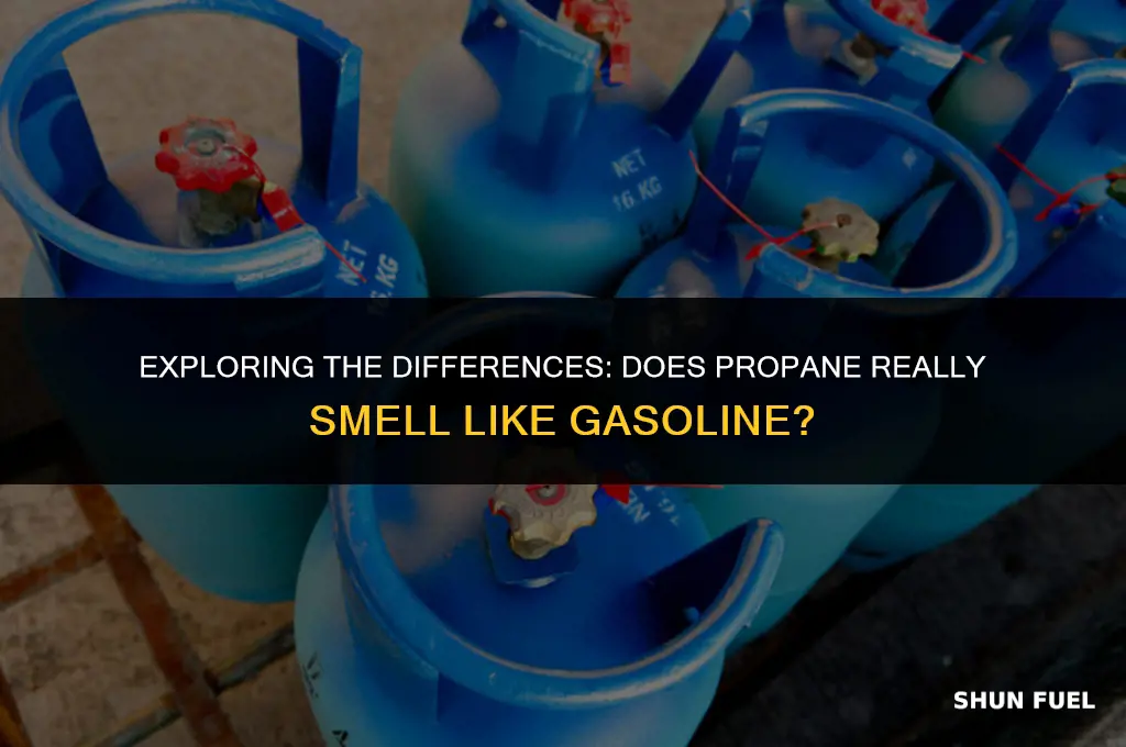 does propane smell like gasoline