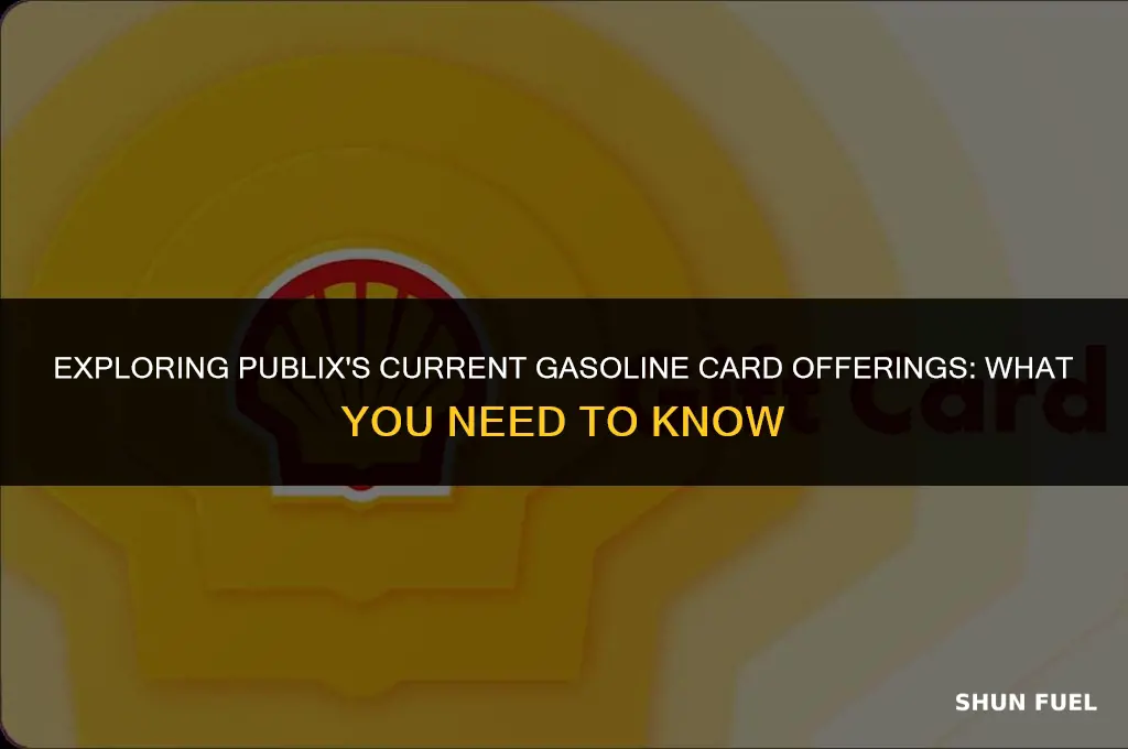does publix still offer gasoline cards