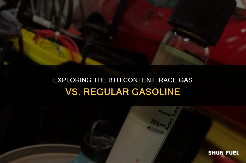 does race gas haver higher btu gasoline