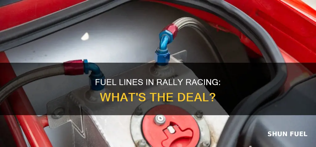 does rally raceing allow fuel lines in the car