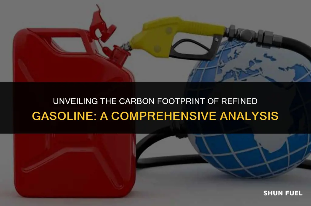 does refined gasoline contain carbon