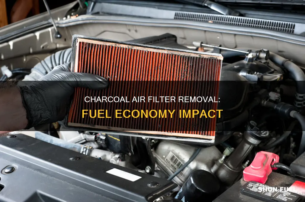 does removing charcoal air filter help fuel economy