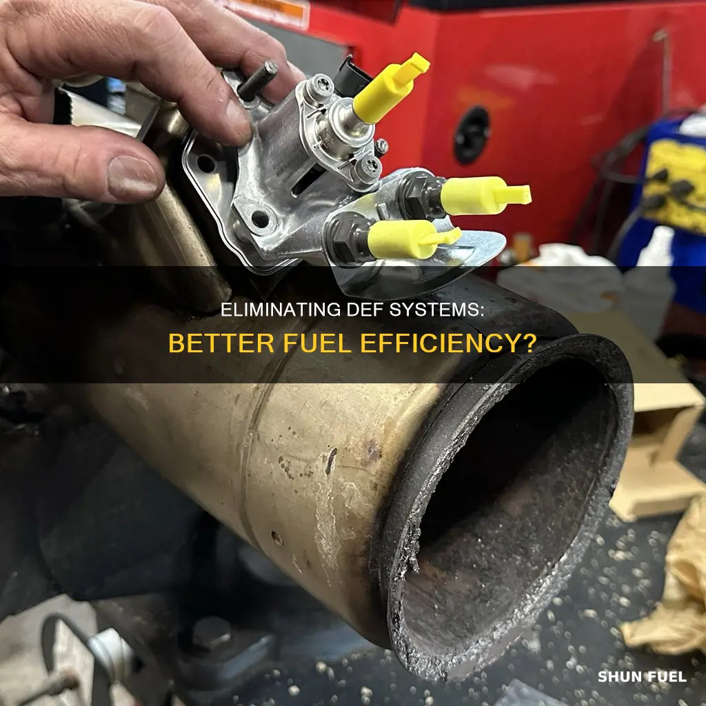 does removing diesel def programs improve fuel efficiency