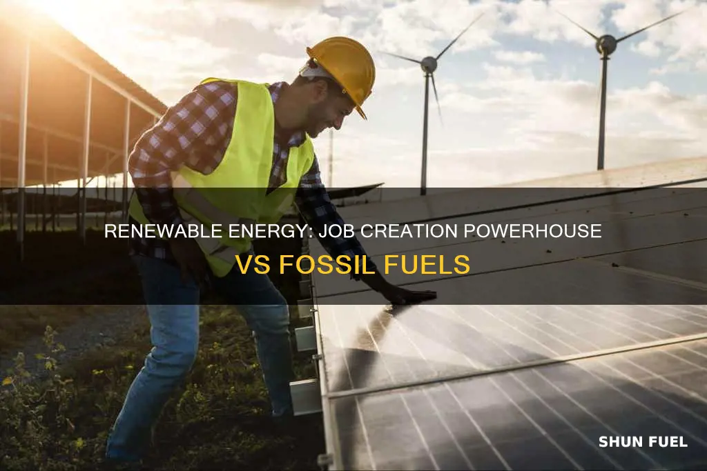 does renewable energy create more jobs than fossil fuels