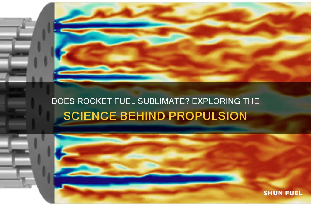 does rocket fuel sublimate