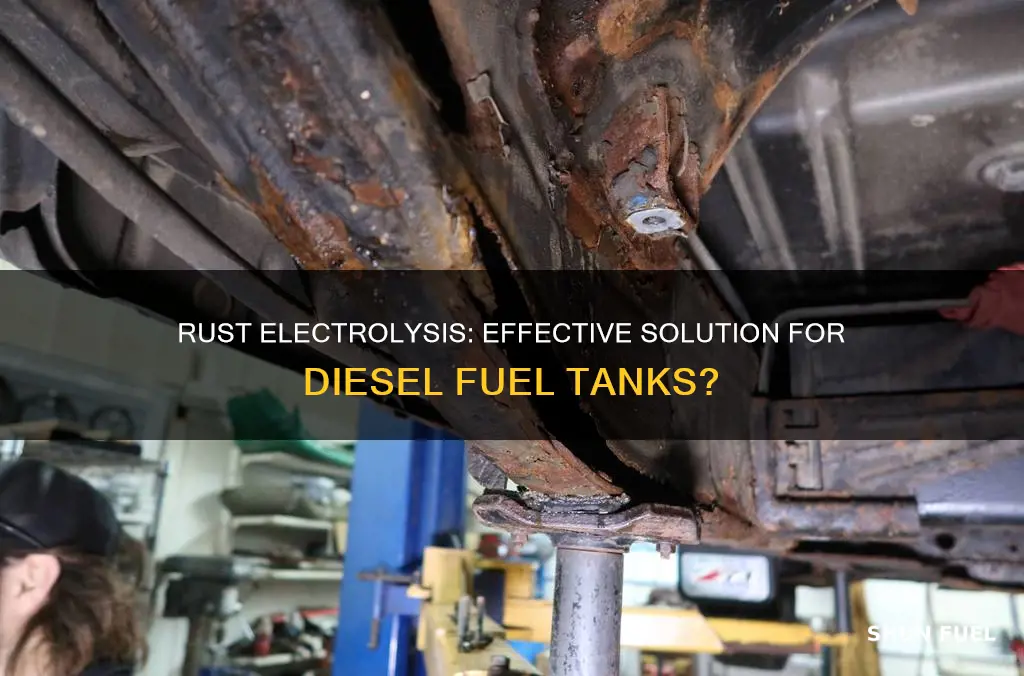 does rust electrolysis work in diesel fuel