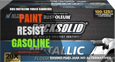 Rust-Oleum Forged Hammered Paint: Gasoline Resistance Tested