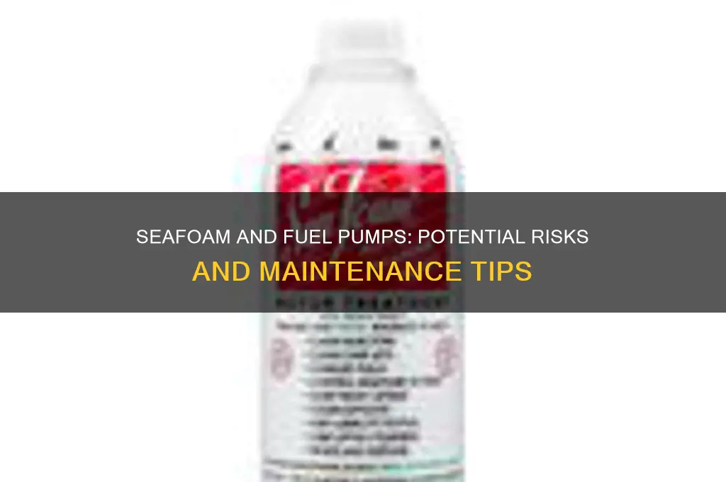 does seafoam mess up fuel pump