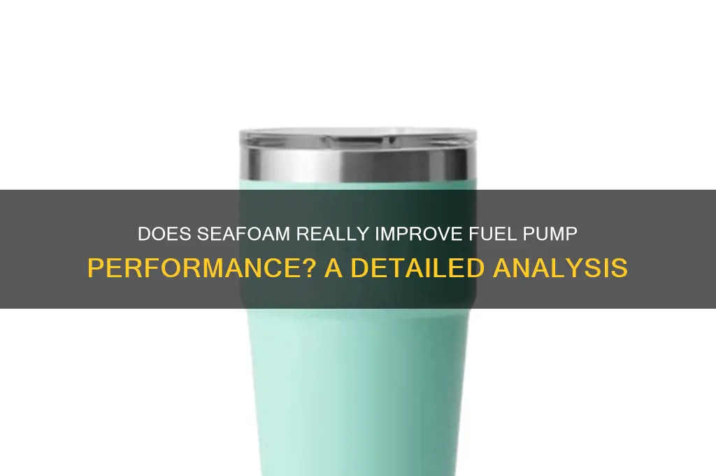 does seafoam work on fuel pump