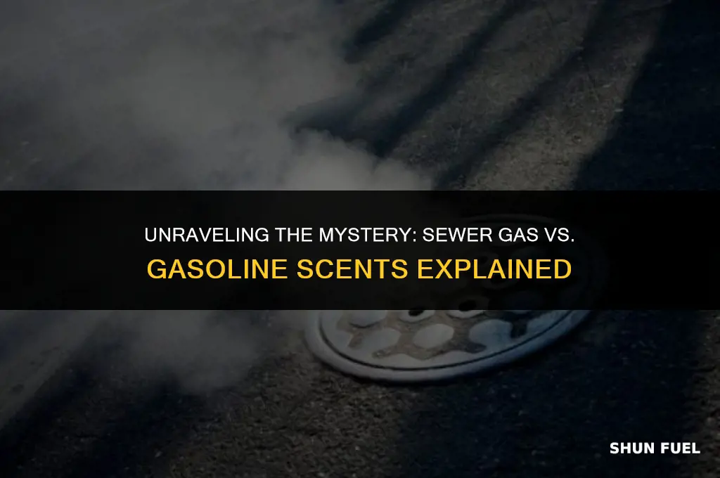 does sewer gas smell like gasoline