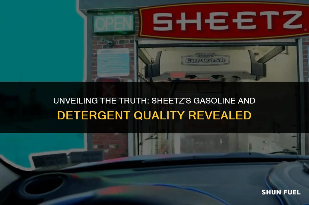 does sheetz sell top tier detergent gasoline