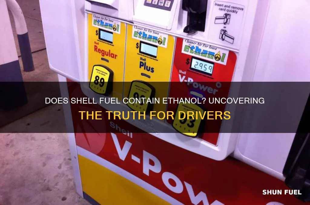 does shell fuel contain ethanol