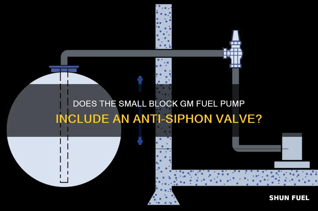 does small block gm fuel pump have anti siphon valve