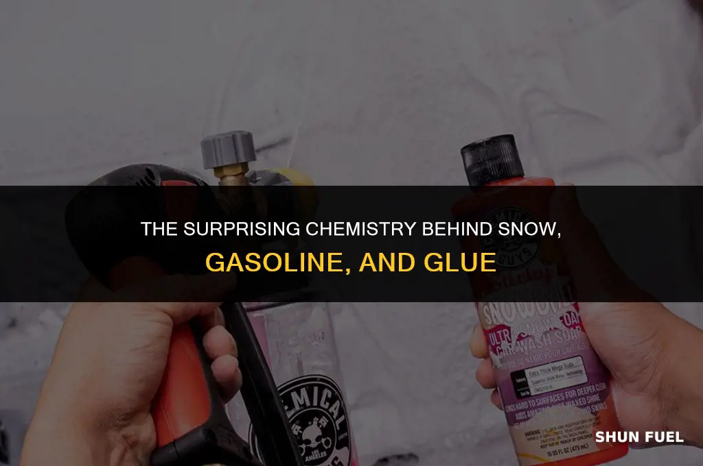 does snow plus gasoline make glue