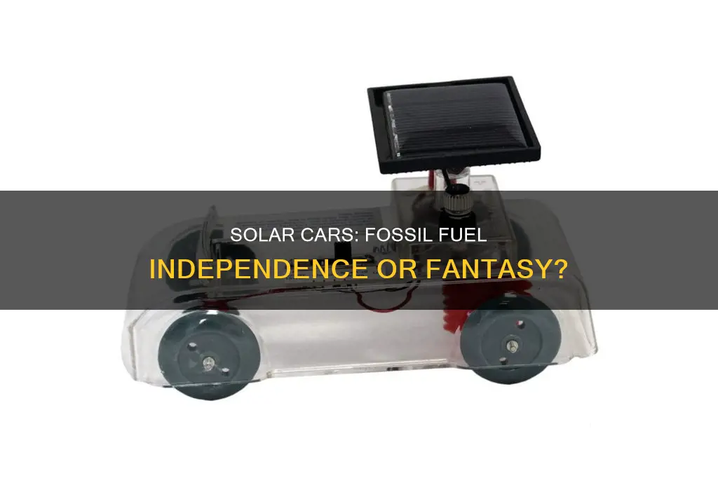 does solar energy cars use fossil fuels