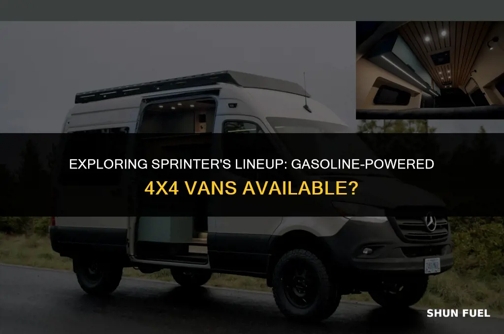 does sprinter make a gasoline powered 4x4 van