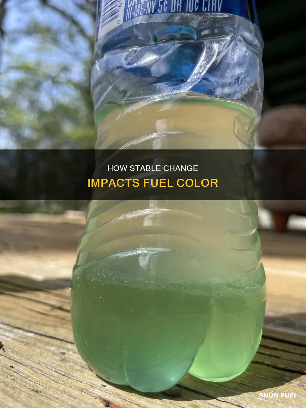 does stable change fuel color