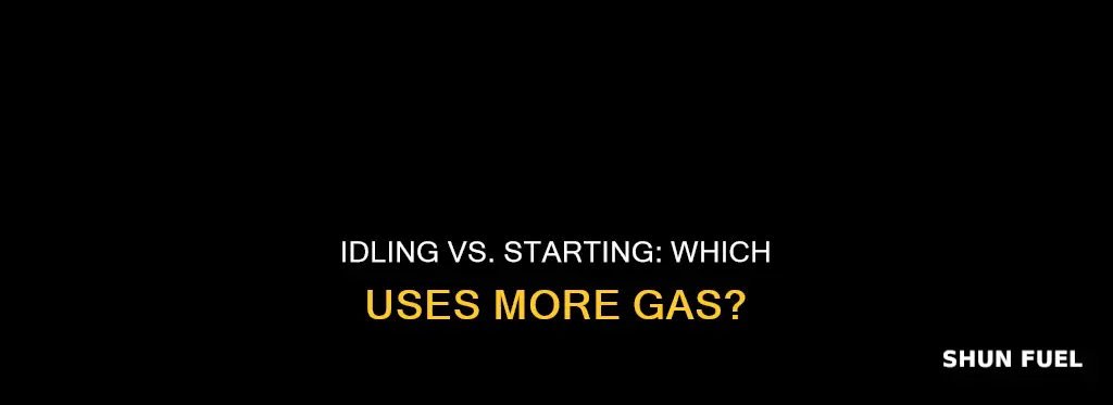 does starting a car use more fuel than idling