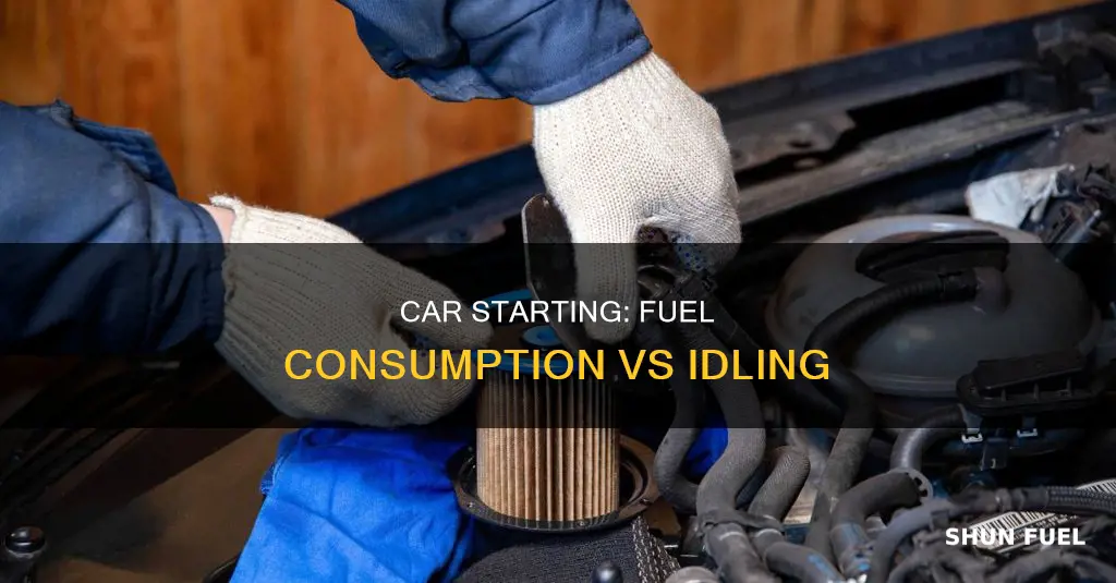 does starting a car use more fuel than idling