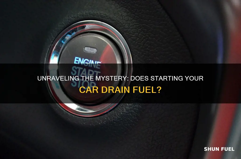 does starting a car use more fuel