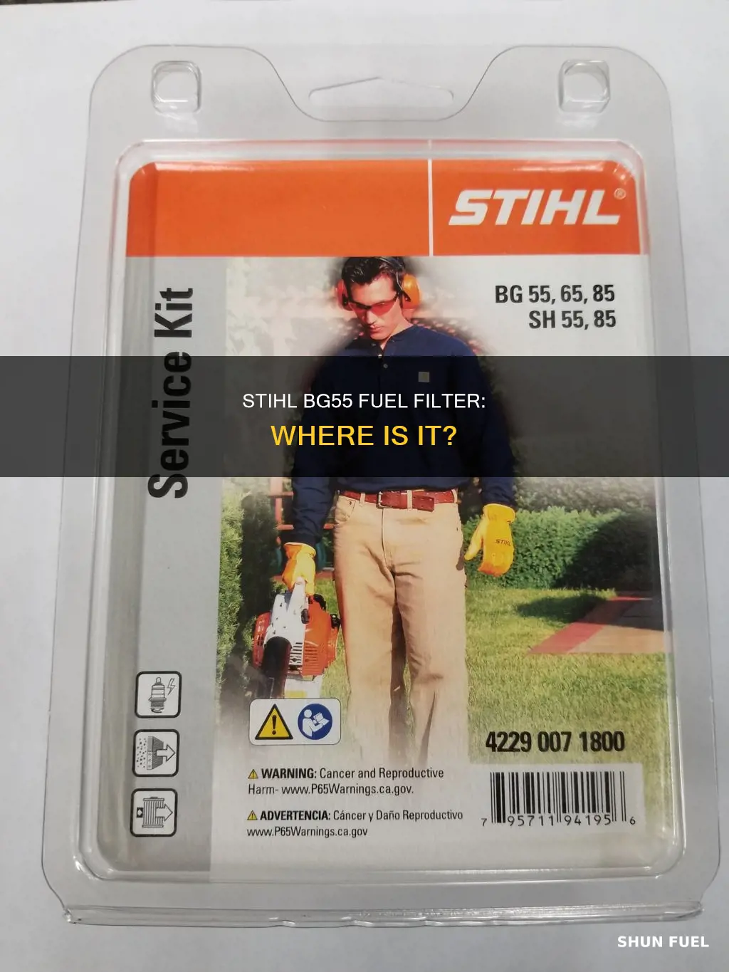does stihl blower bg55 have fuel filter