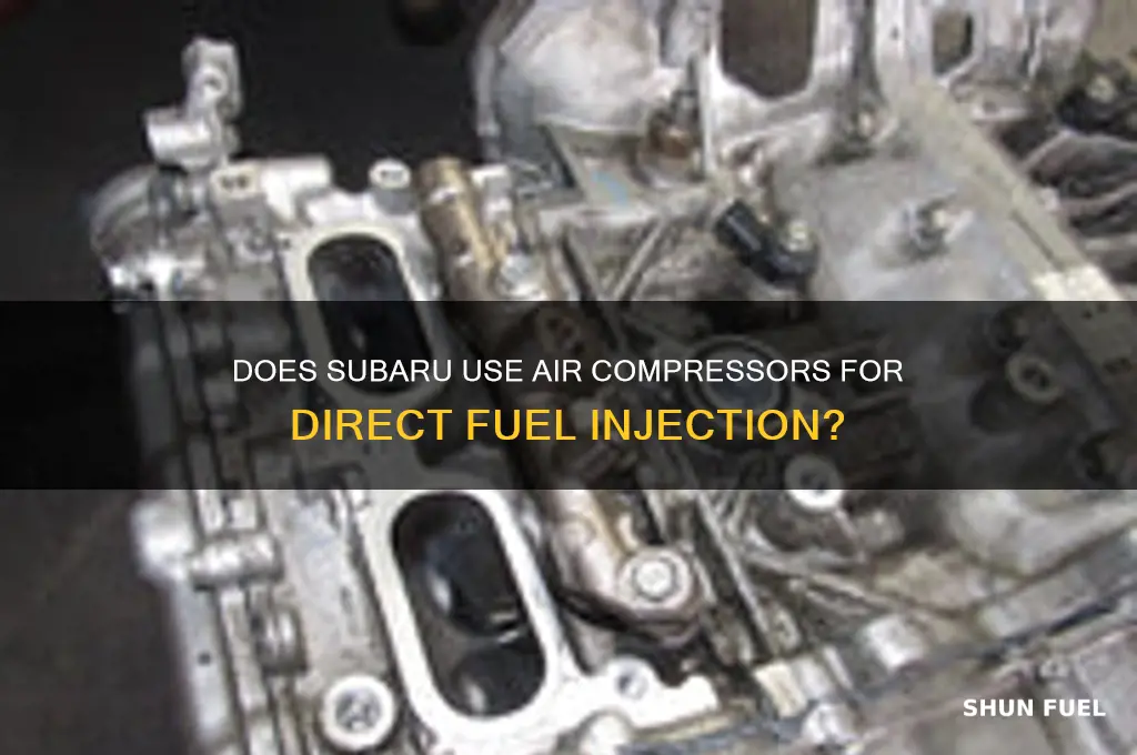 does subaru use an air compressor for direct fuel injection