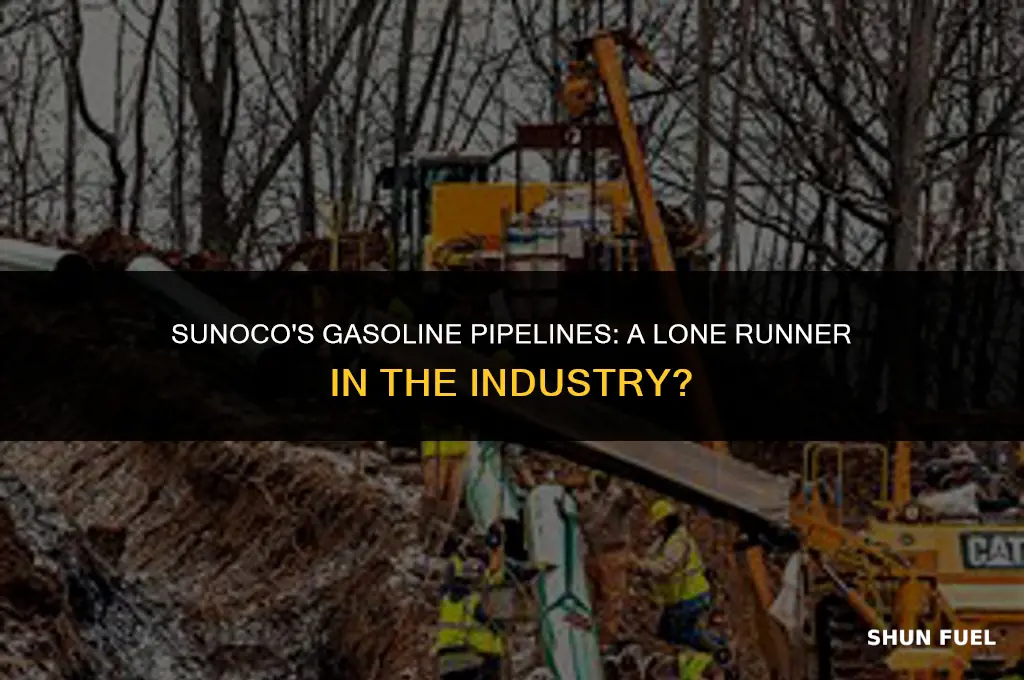 does sunoco have lonly gasoline pipelines