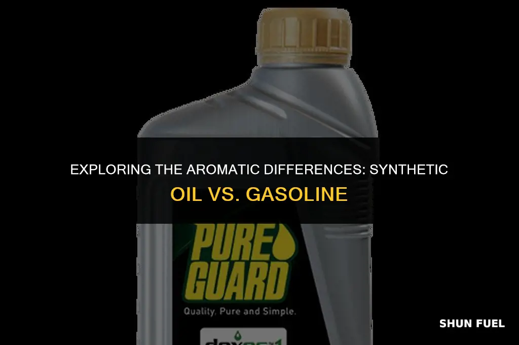 does synthetic oil smell like gasoline