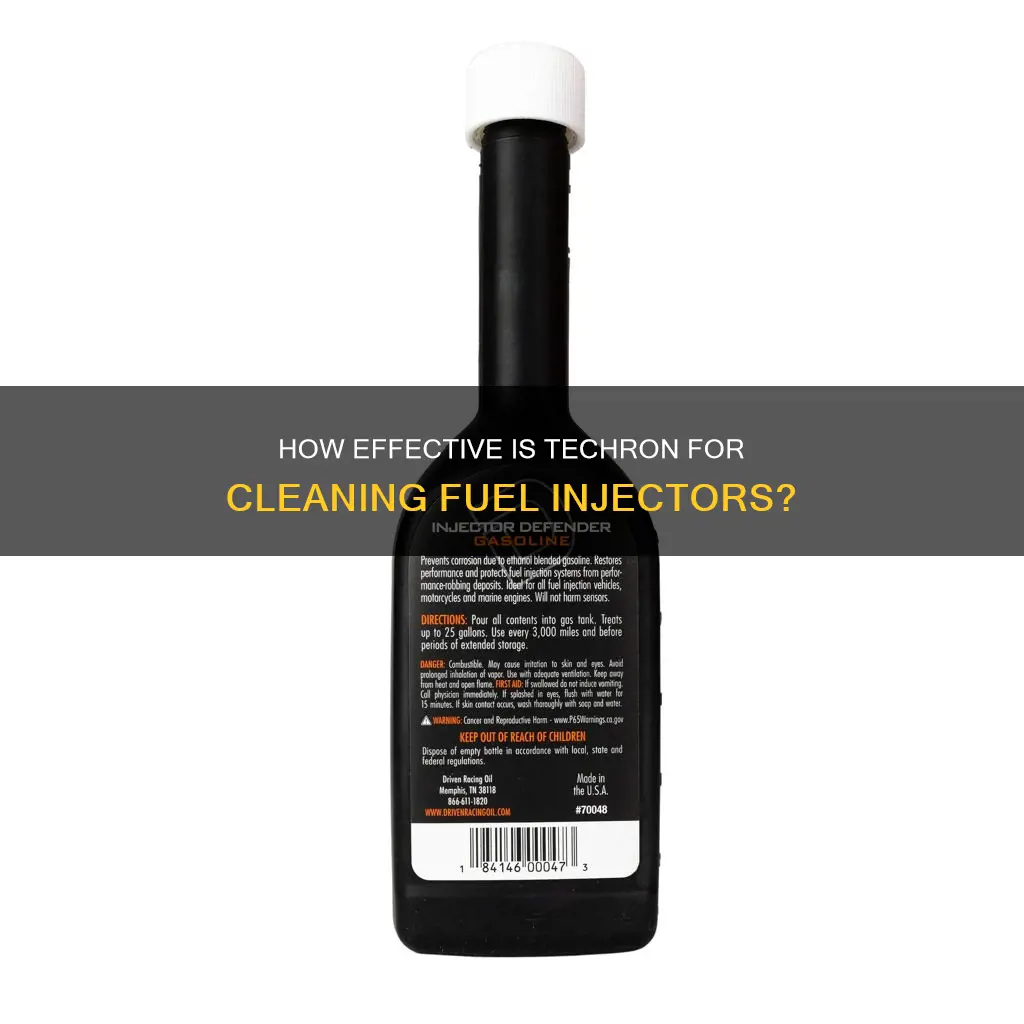 does techron clean fuel injectors