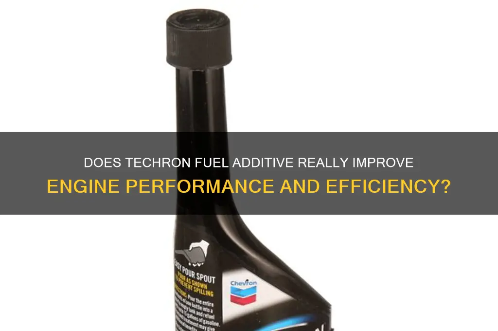 does techron fuel additive work