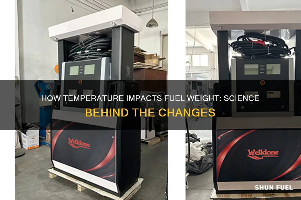 does temperature affect fuel weight