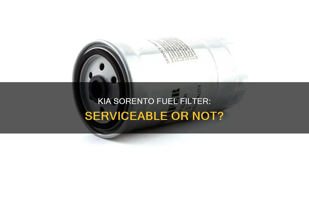 does the 06 kia sorento have a serviceable fuel filter