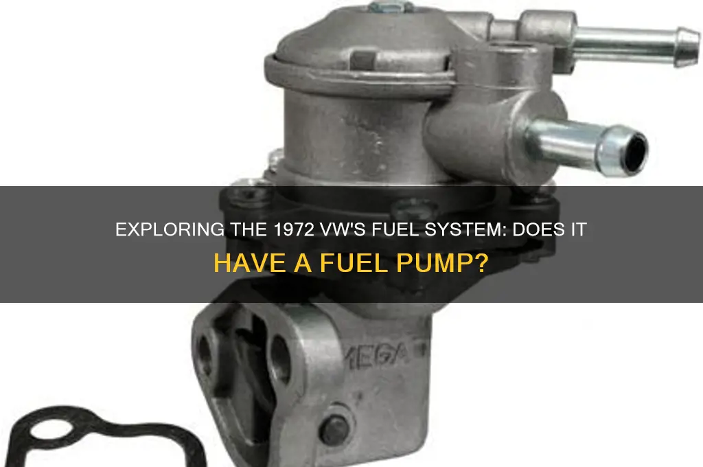 does the 1972 vw have a fuel pump